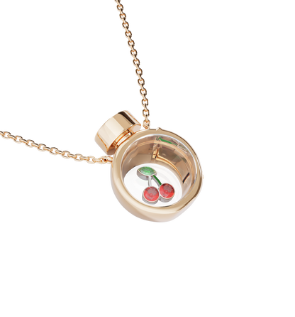 Small Perfume Bottle Locket Necklace Rose Gold